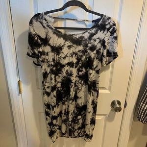 Tie dye t-shirt dress